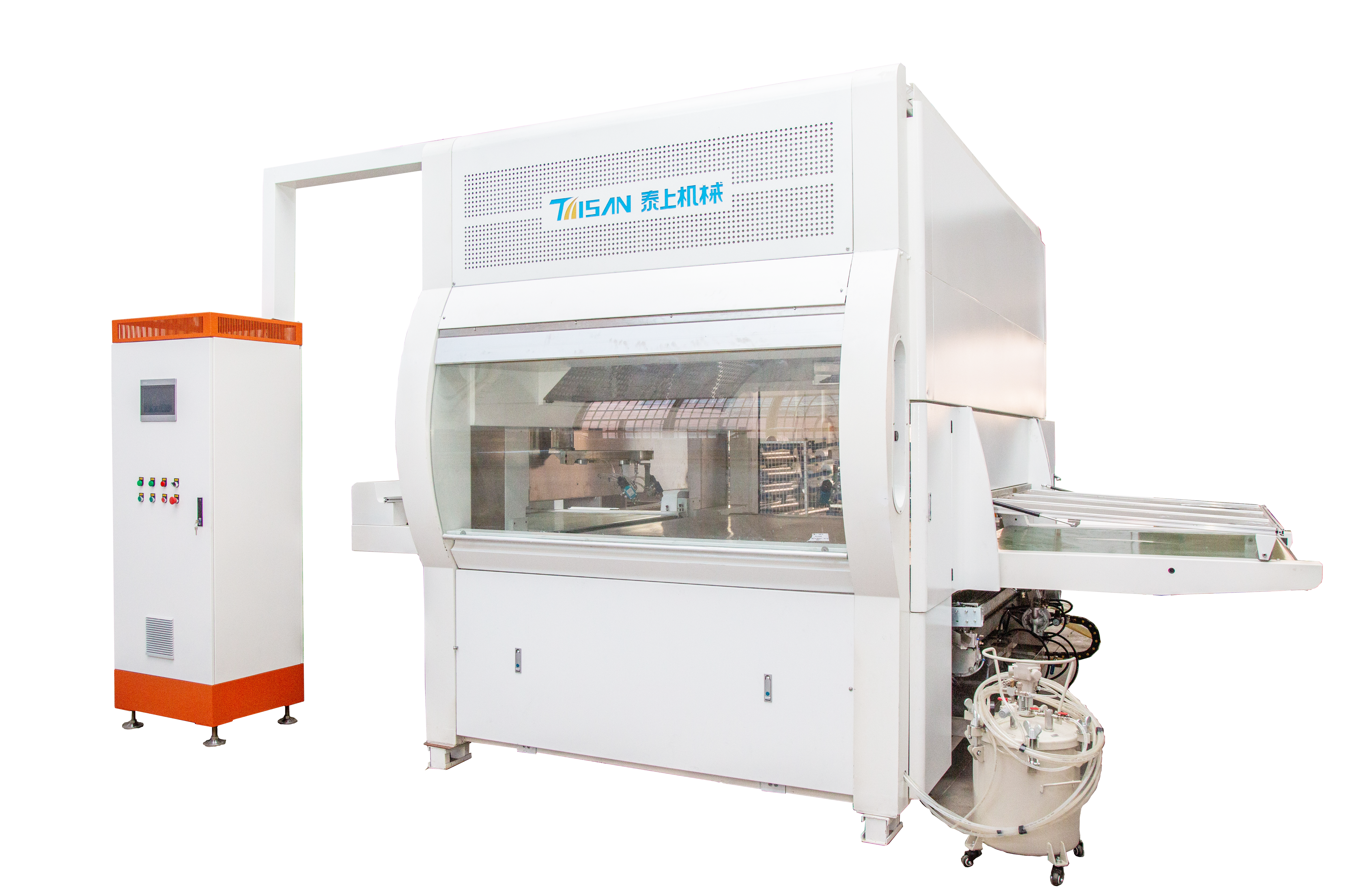 Automatic Spray Booth For Wardrobe And Cupboard Door Panels With Flat Water-based Paint Wood Painting Machine