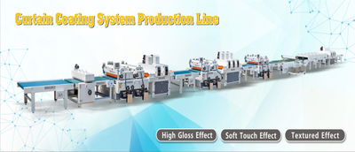 Decoration Wall Panel High Gloss Process Curtain Coating Line by TAISAN Machinery